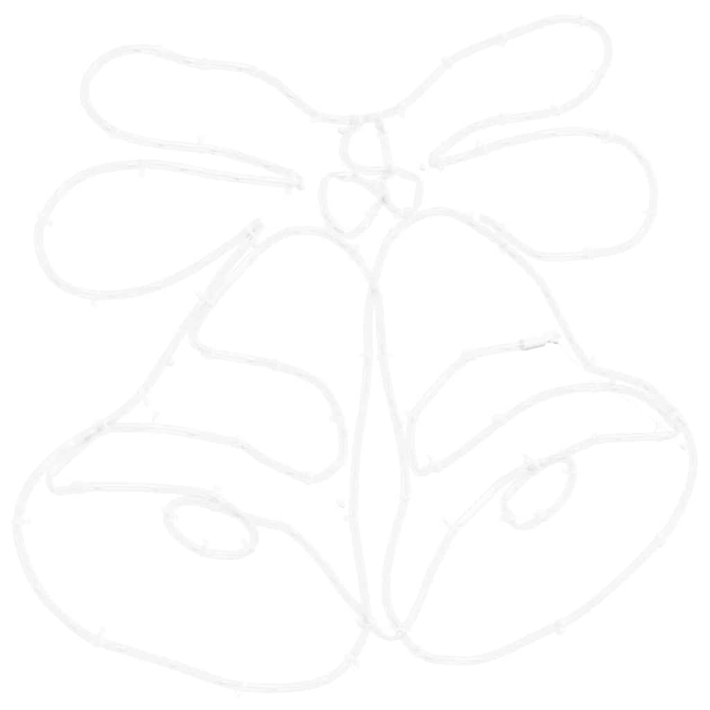 Kerstbel Met 144 Led Multikleur 56 X 46 Cm Pvc