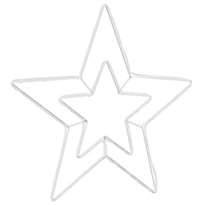 Kerstster Met 72 Led Koud Wit 51.5 X 50 X 0.65 Cm Ijzer