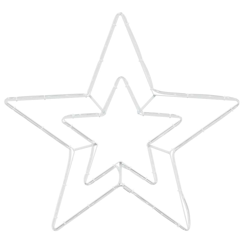 Kerstster Met 72 Led Koud Wit 51.5 X 50 X 0.65 Cm Ijzer