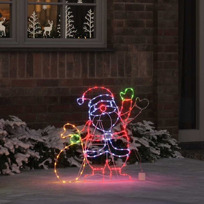 Kerstman Licht Met 168 Led Multikleur 58.5 X 60 X 1.3 Cm Ijzer
