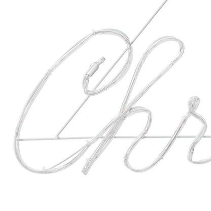 Kerstbord Met 216 Led Rood 99 X 55 X 13 Cm Ijzer