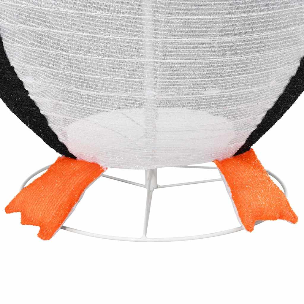 Sneeuw Pinguïn Figuur Warmwit 78 X 88 X 180 Cm Stof