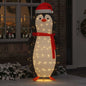 Sneeuw Pinguïn Figuur Warmwit 78 X 88 X 180 Cm Stof