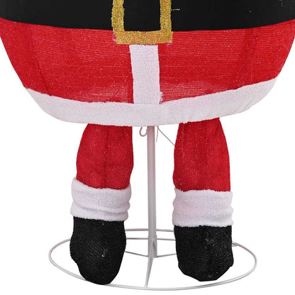 Kerstman Met 200 Led Warmwit 100 X 180 Cm Stof