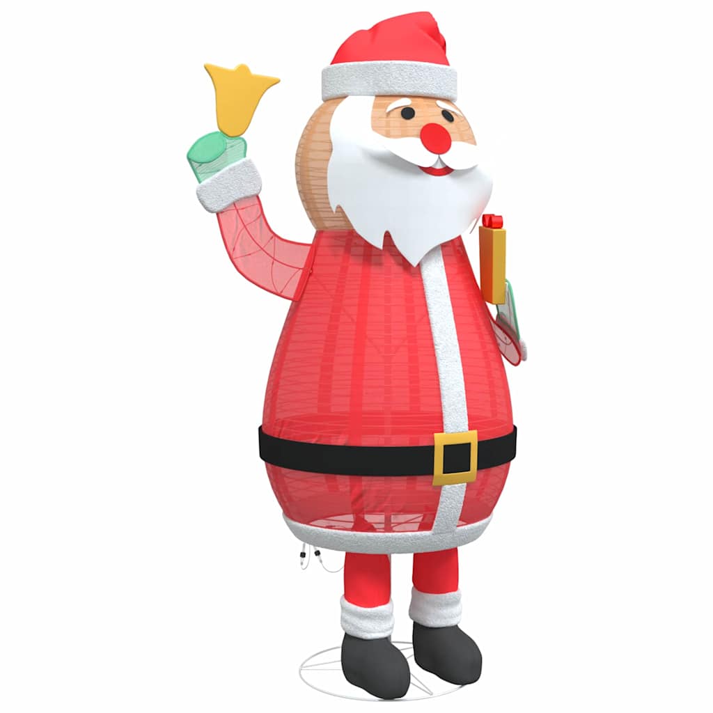 Kerstman Met 200 Led Warmwit 100 X 180 Cm Stof