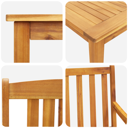 3-Delige Tuinset - Massief Acaciahout
