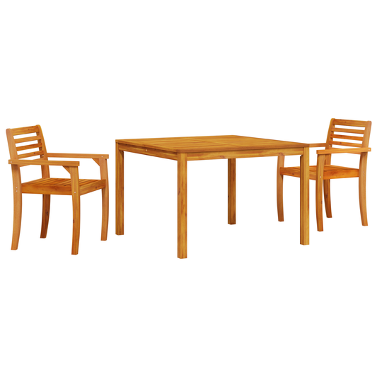 3-Delige Tuinset - Massief Acaciahout