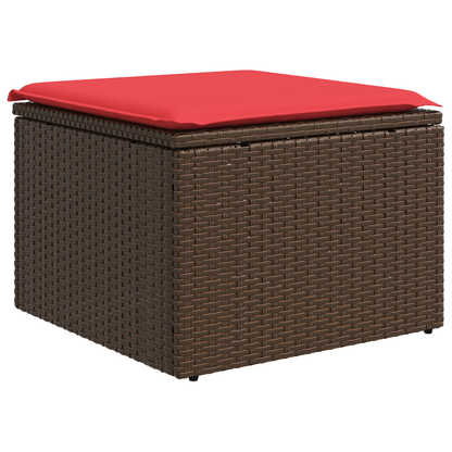 Tuinkruk Met Kussen 55X55X37 Cm Poly Rattan